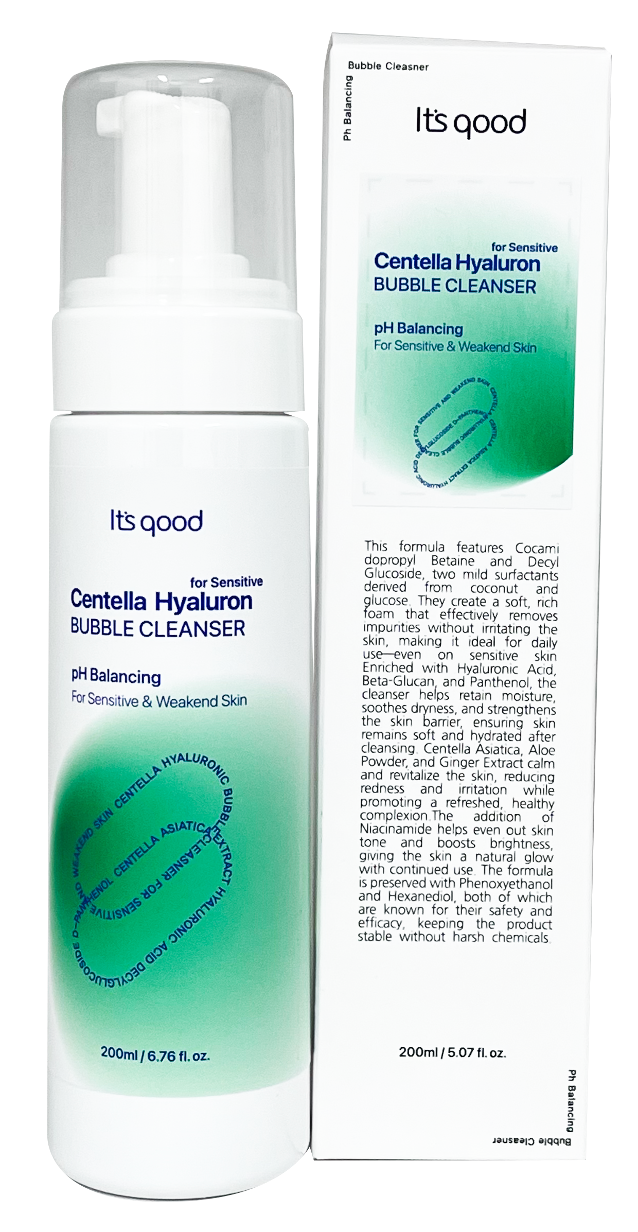 It's Good Centella Hyaluron Bubble Cleanser 200ml